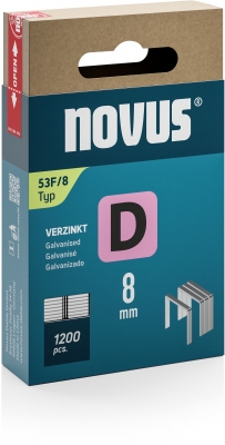 Capse Novus sarma plata, D tip 53F, 8 mm, 1200 buc/cutie